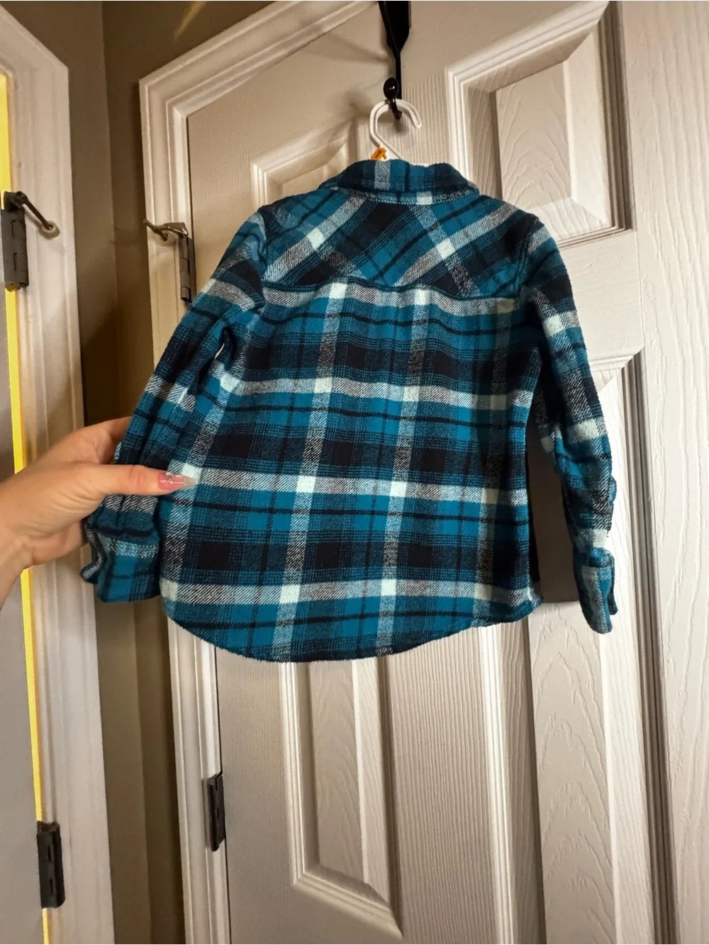 5/$25 EUC Kids' Blue Plaid Button-Up Shirt Old Navy Size 4T